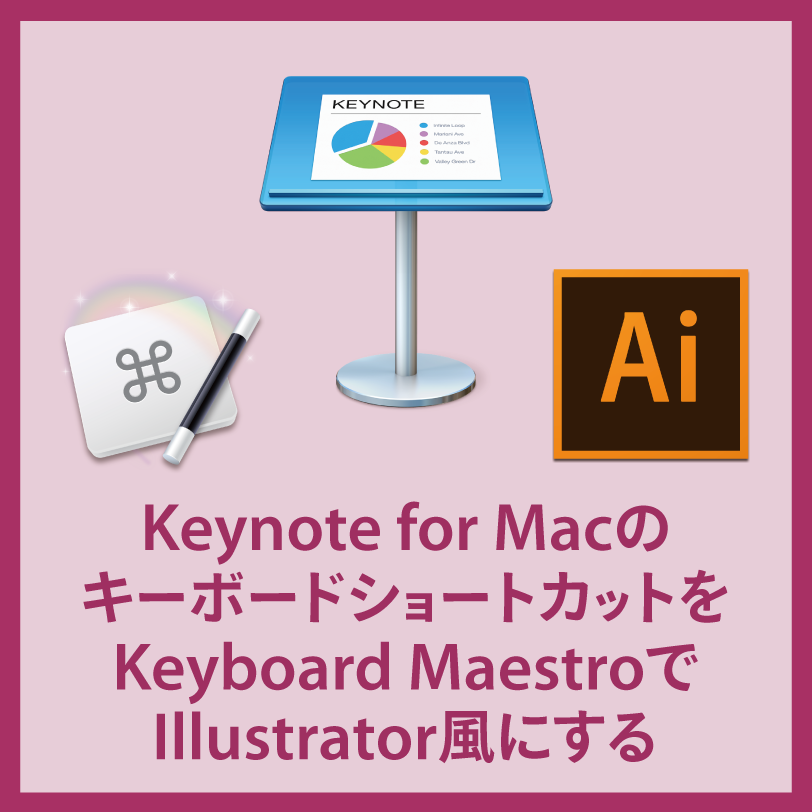 Keynote For Macのキーボードショートカットをillustratorユーザー向けにカスタマイズする Dtp Transit